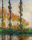 Claude Monet Three Trees in Autumn painting